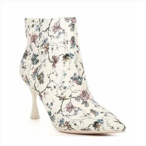 Antonio Melani x Nicola Bathie Sarah Floral Print Dress Booties size 7.5